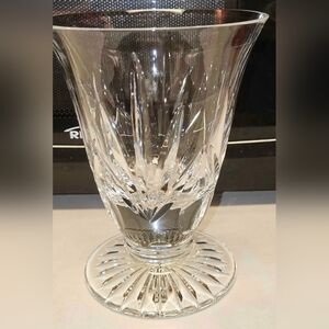 Beautiful Lenox Crystal Vase w tiny chip see pic's